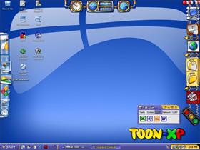 Toon meets PixOS (in blue)