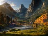 Autumn River  by: Sed