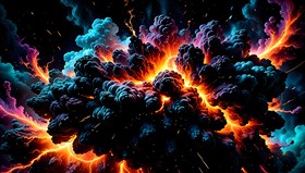 collision of matter and antimatter