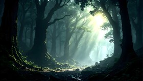 Sunlight cascading