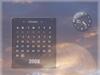 Dark Glass Clock/Calendar by: MountainDragon
