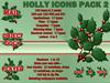 Holly Icons Pack 2 by: willistuder