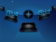 Blue Cross (+) Grid