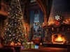 Cozy Cabin Christmas Fireplace