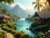 4K Island Huts by: AzDude