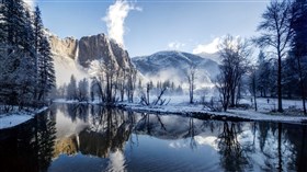 Yosemite Falls Winter