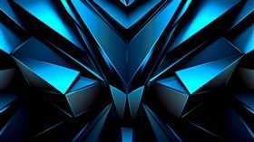 4K Geometric Blues