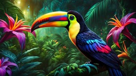 4K Cute Toucan