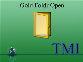 Gold Folder Open