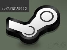 Steam Icon Dock 3D