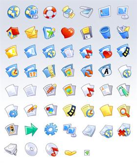 Comic Icons BLUE