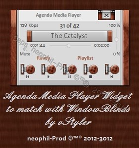 Agenda-Media-Player-Widget