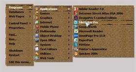 Brown Paper RightClick Menu