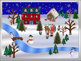 Christmas Snow Scene