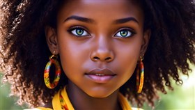 a beautiful African girl