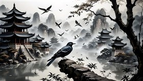 A Chinese temple