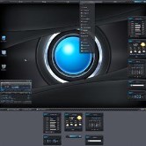 Azenis2 desktop with custom widgets