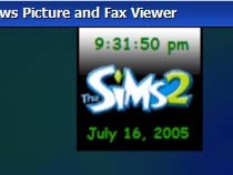 the sims 2 logo clock