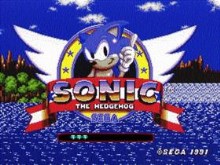 Original Sonic The Hedgehog Game Start Screen