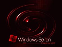Windows 7 Dark Red Swirl