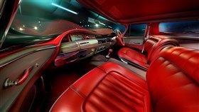 wideangle view Car interior 