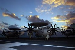 E-2C at Sunset