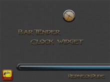 Bar Tender Clock Widget