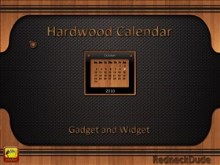 Hardwood Calendar Gadget and Widget