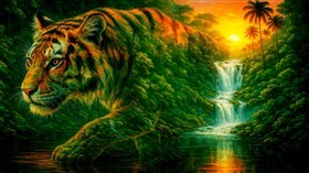 4K Tigers Jungle