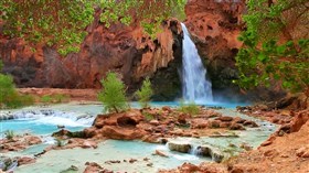 Havasupai Indian Waterfall