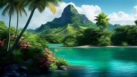 4K Tahiti Island