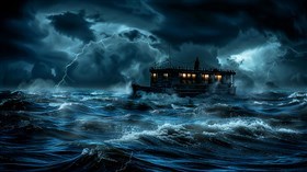 4K Houseboat Storm