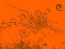 Flowers & Paint (orange)