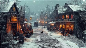 Snowy Irish Pub