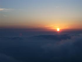 Over the clouds