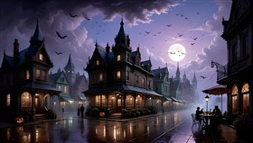 A steampunk coffee bistro