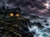A weathered cabin