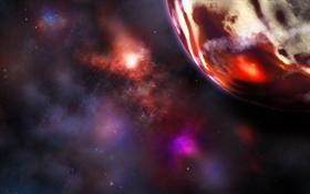 Red Nebula_w_planet