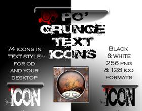 Po' Grunge Text for OD