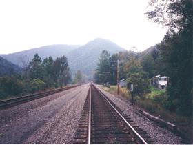 mountian rail road tracks