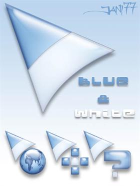 77 blue & white