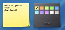 Mac OS X - Sticky Widget