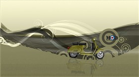 vespa 125 wall
