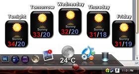 Weather Backdrop - Black Gloss