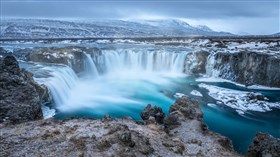 Godafos Waterfall Iceland 