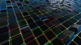 4K Neon Cubes II
