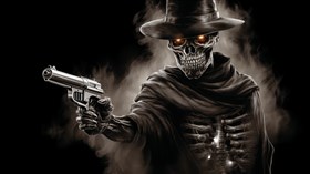4K Skeleton Cowboy