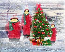 sNOW kATz cHRISTmAS tREe