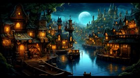 4K Village Night