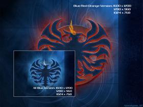 Tribal Phoenix Blue
